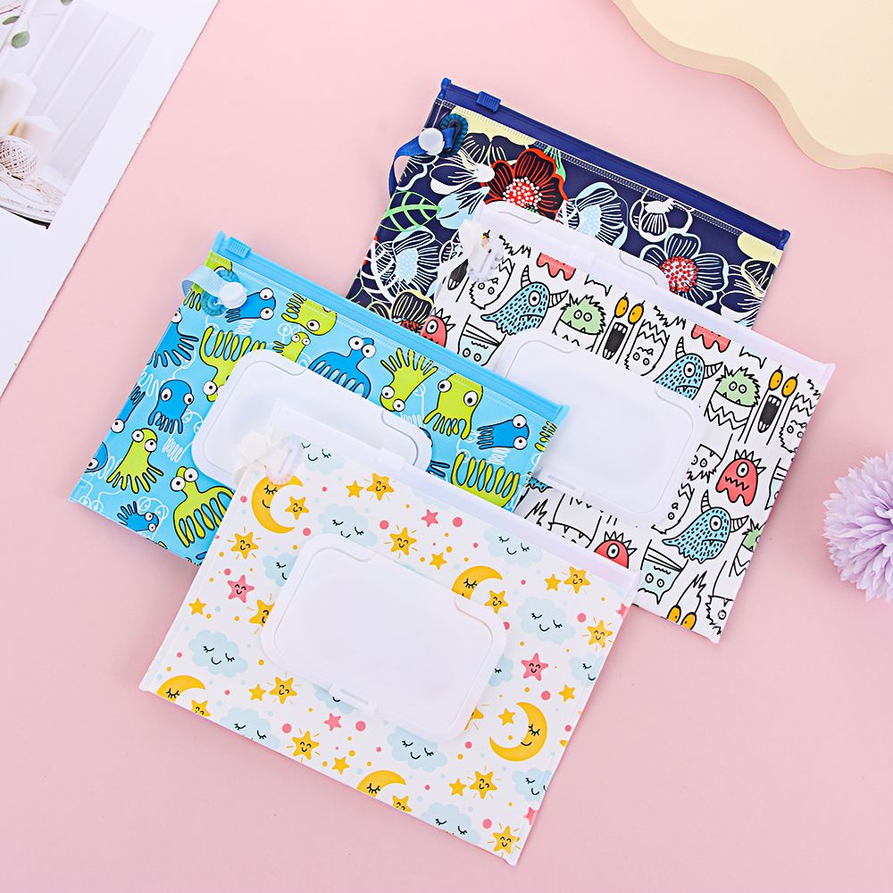 Baby Products Carry Bag - Taşınabilir Kapaklı Islak Mendil Çantası Kozmetik
