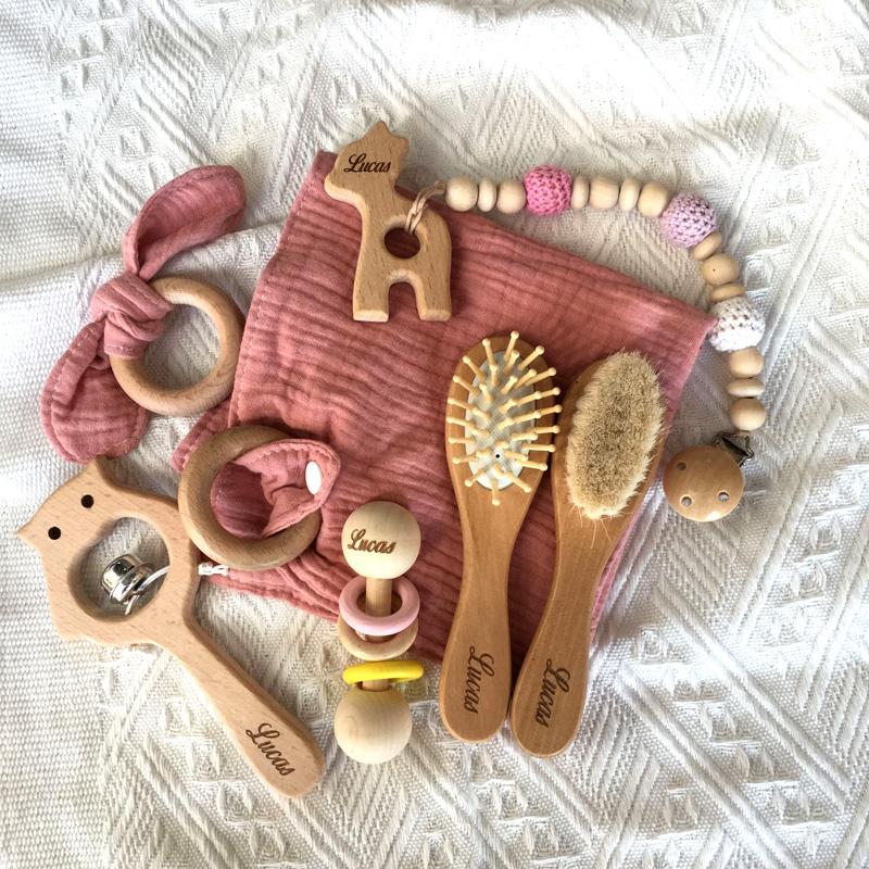 Baby Rattle Toy Set - Kişiselleştirilmiş Adı Banyo oyuncakları Seti Çocuk