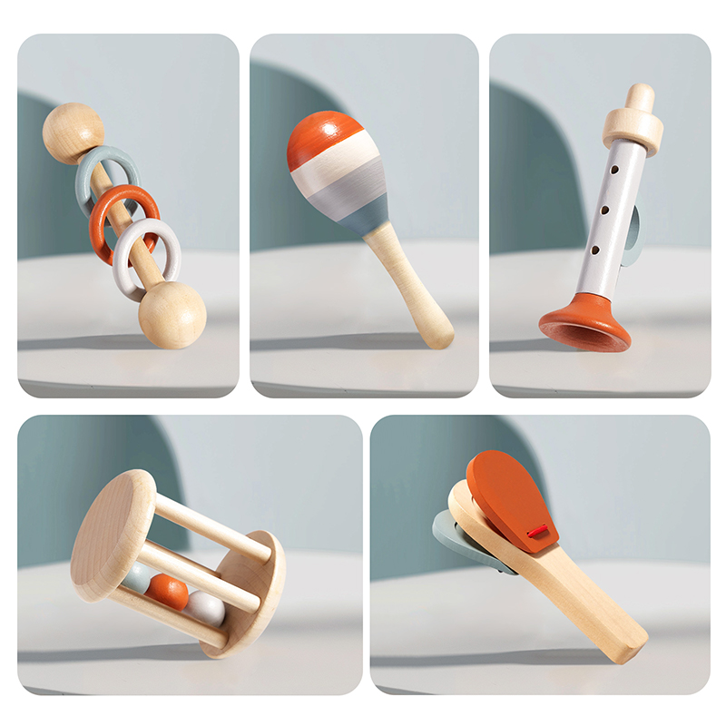 Doğal Ahşap Çıngırak Oyuncak S - Baby Rattle Toy Set incelemesi ve fiyatı
